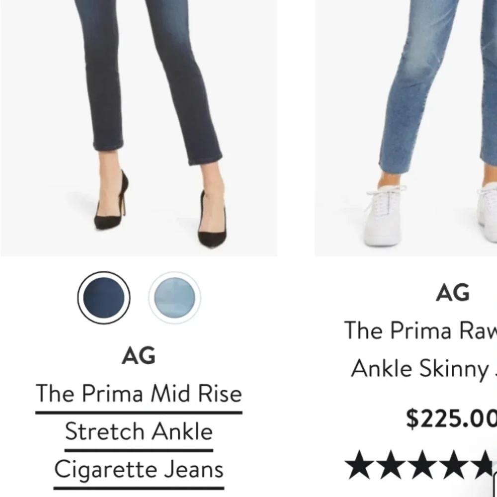 AG-ED Denim distressed skinny ankle blue Jeans size 27​ - Picture 5 of 6